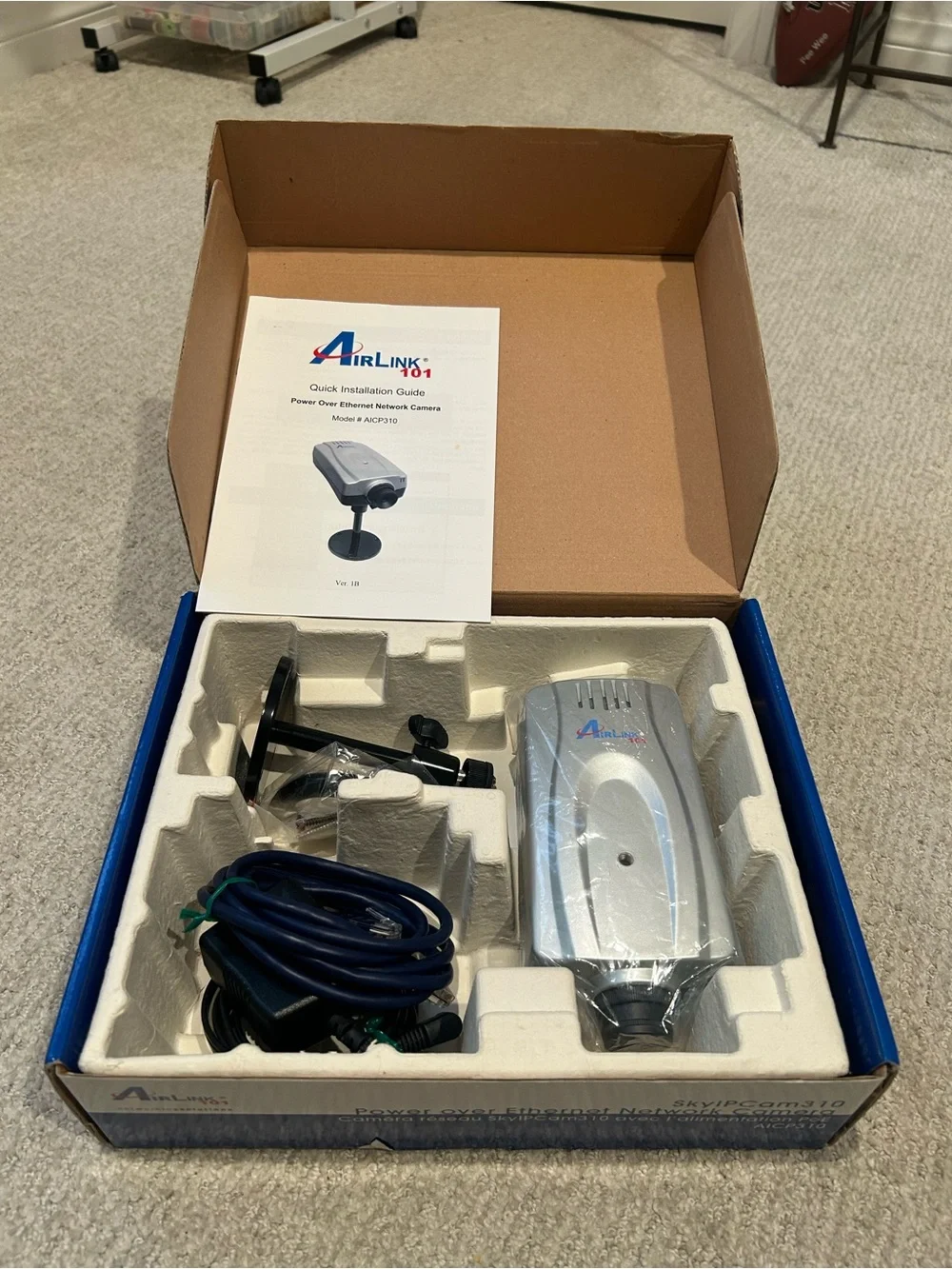 Link SkyIPCam310 Power over Ethernet Network Camera - Blue